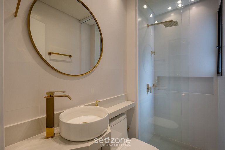 Apt c/ Churrasq. 600m da Praia AQT0604