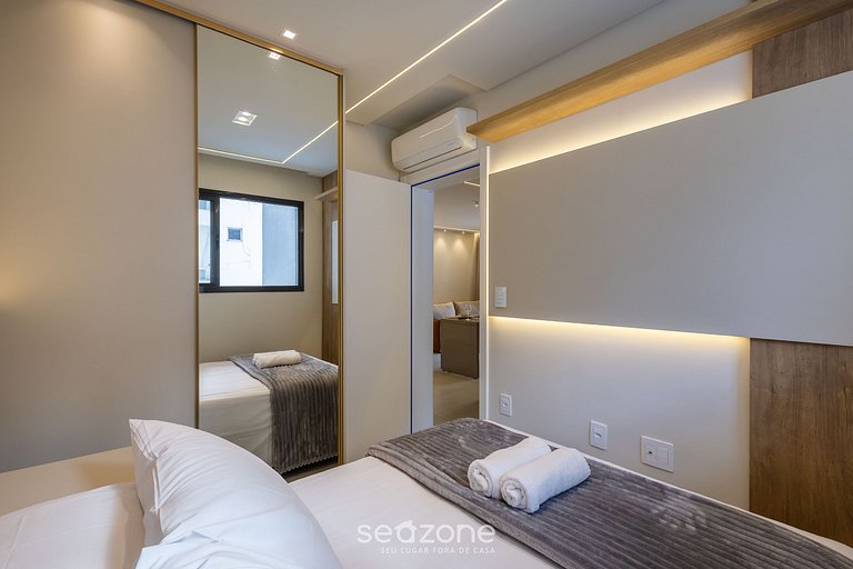 Apt c/ Churrasq. 600m da Praia AQT0604