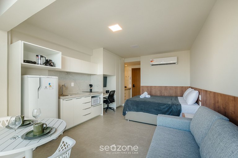 Studio moderno c/ vista incrível p/ o mar LIV1705