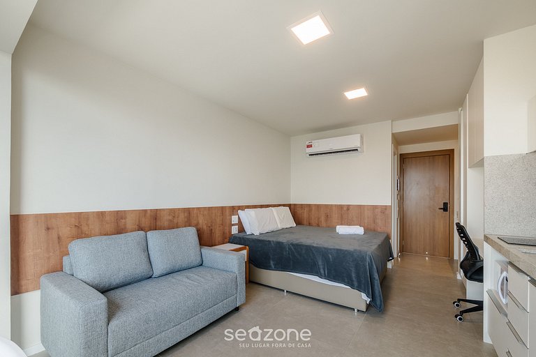 Studio vista mar em cond. c/ picina - LIV1704