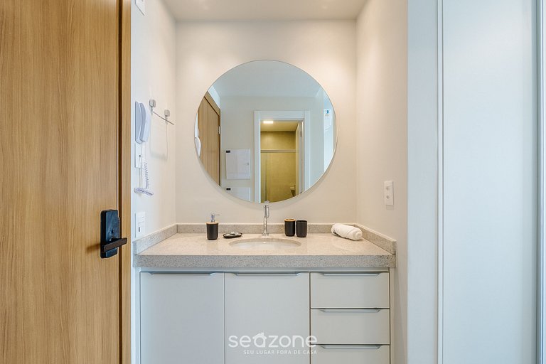 Studio c/ vista al mar en cond. c/ piscina LIV1704