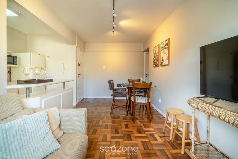 Apto 2 habitac. en el centro de Floripa JFM0101