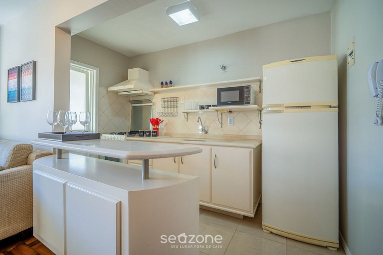 Apto 2 habitac. en el centro de Floripa JFM0101