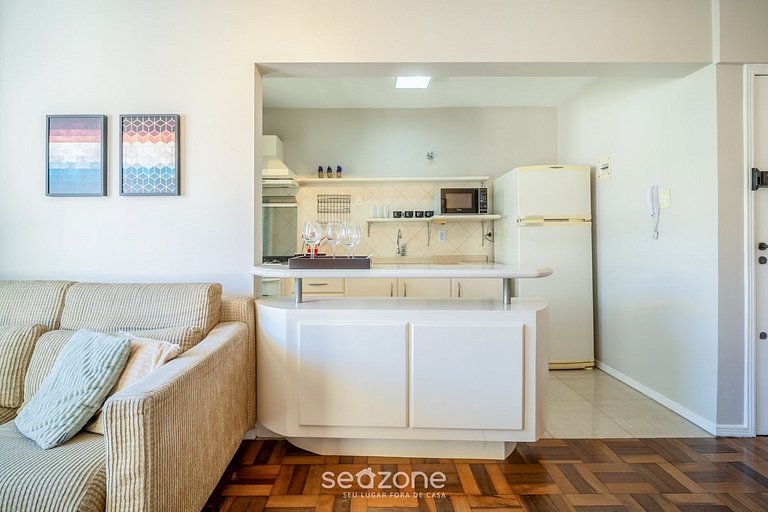 Apto 2 habitac. en el centro de Floripa JFM0101