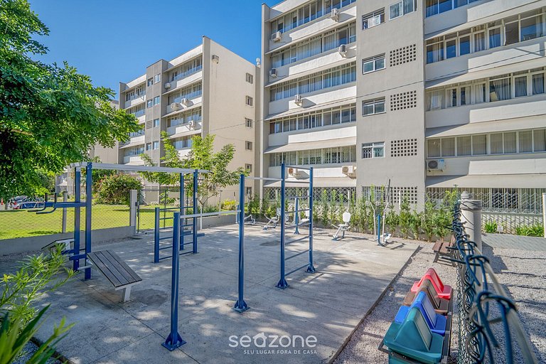 Apto 2 habitac. en el centro de Floripa JFM0101