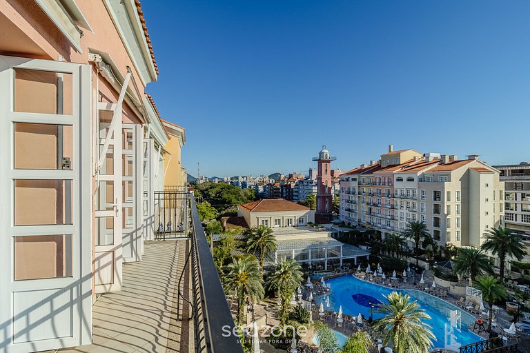 Apto de luxo com vista mar e piscina - ILC4506