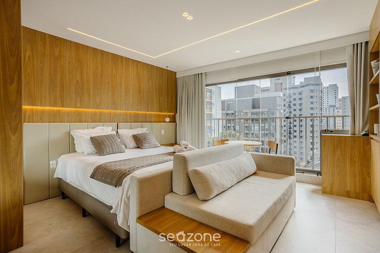 Estudio en cond. con piscina en Paraíso ZAH0811