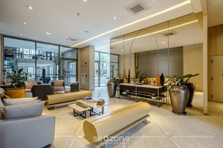 Estúdio em Cond. c/ Piscina no Paraíso ZAH0811