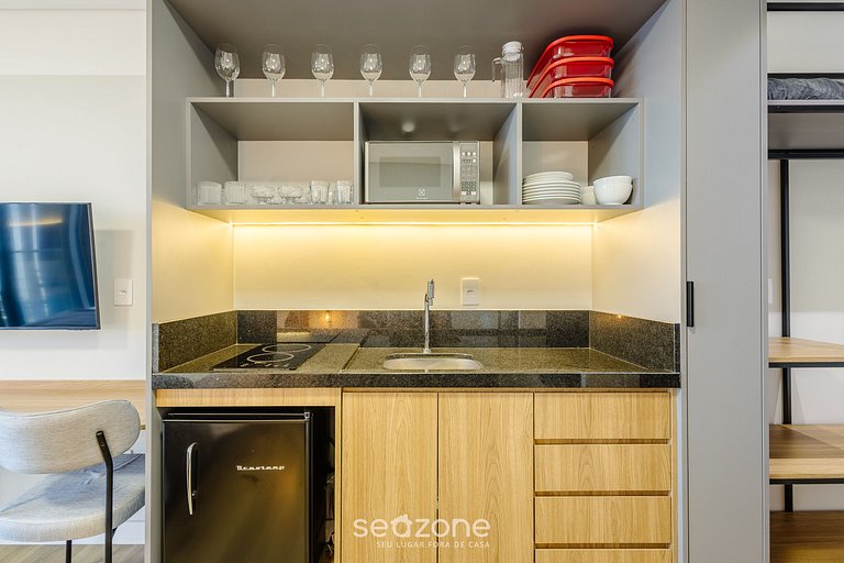 Estúdio Vista Mar, 50m da Praia PSO0902