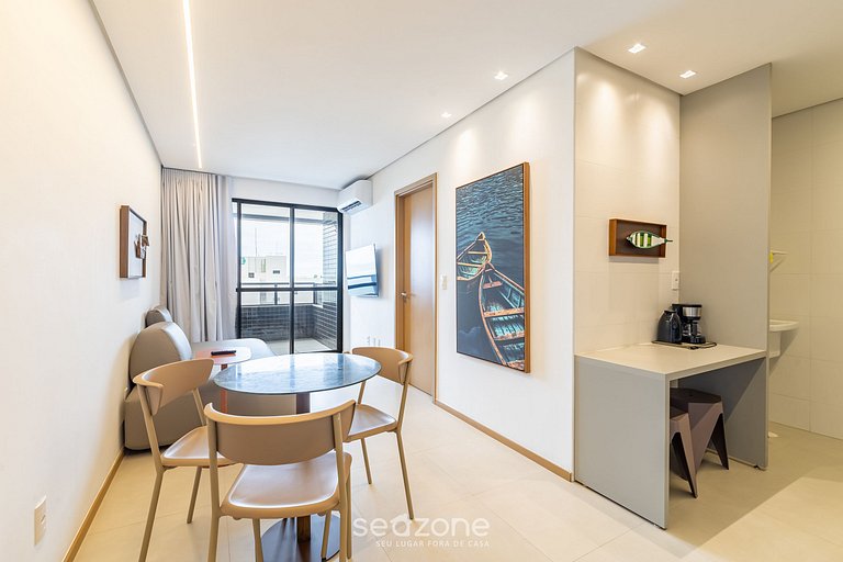 Apto c/ varanda e vista p/ o Mar, Maceió HIG1003