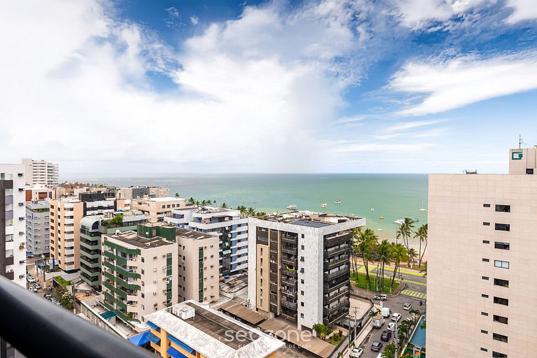 Apto c/ varanda e vista p/ o Mar, Maceió HIG1003