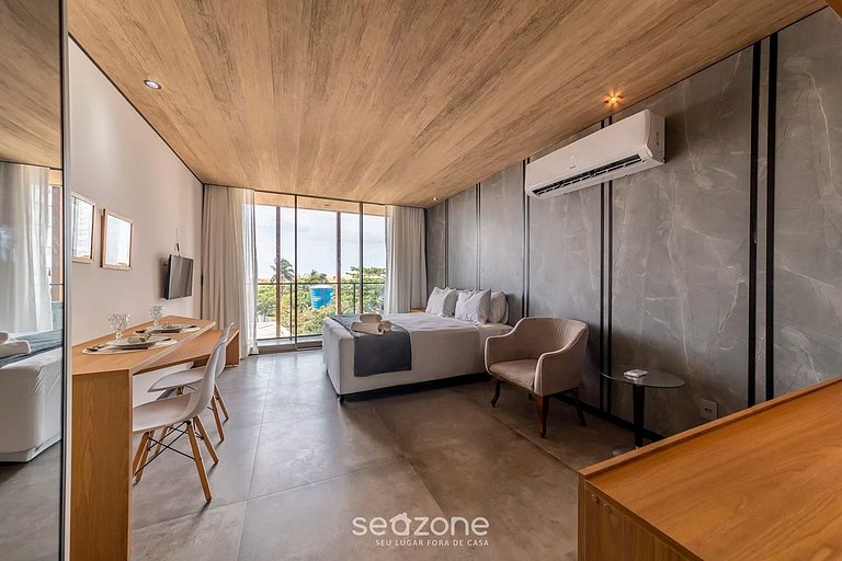 Estúdio c/ Piscina e Academia à Beira-mar NWT0423