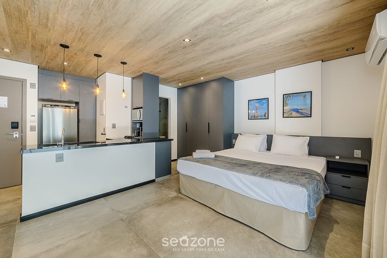 Estudio acogedor con vista lateral al mar NWT0904