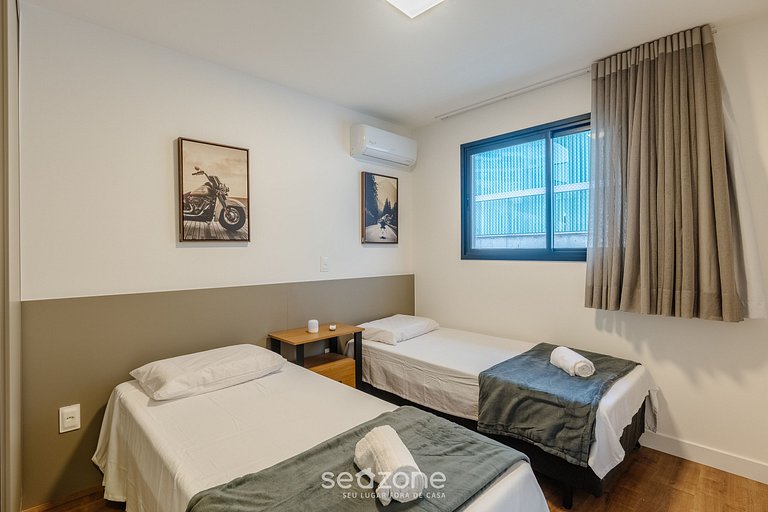 Apto c/ varanda a 300m da Praia, Guarapari EEP0801