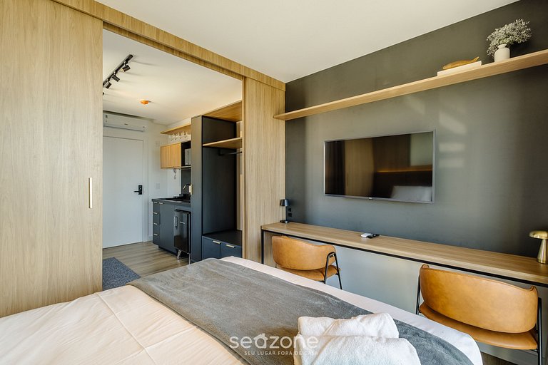 Estudio frente al mar con balcón, Penha - PSO0801