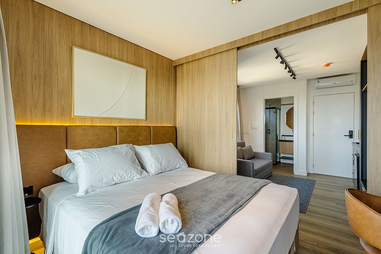 Estudio frente al mar con balcón, Penha - PSO0801