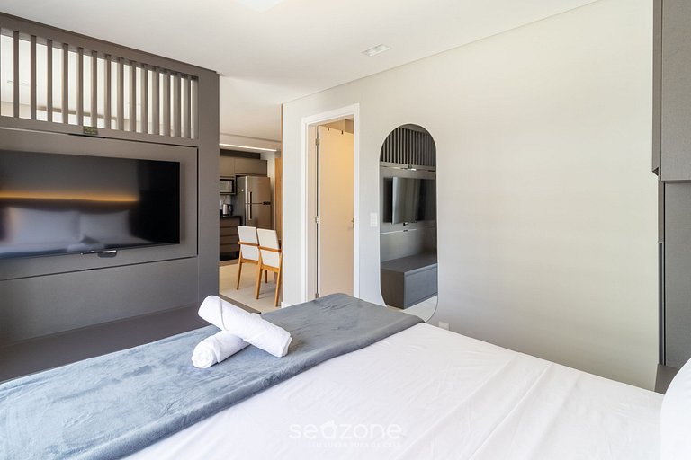 Studio en el Centro de Floripa, 750m Playa ECH0503