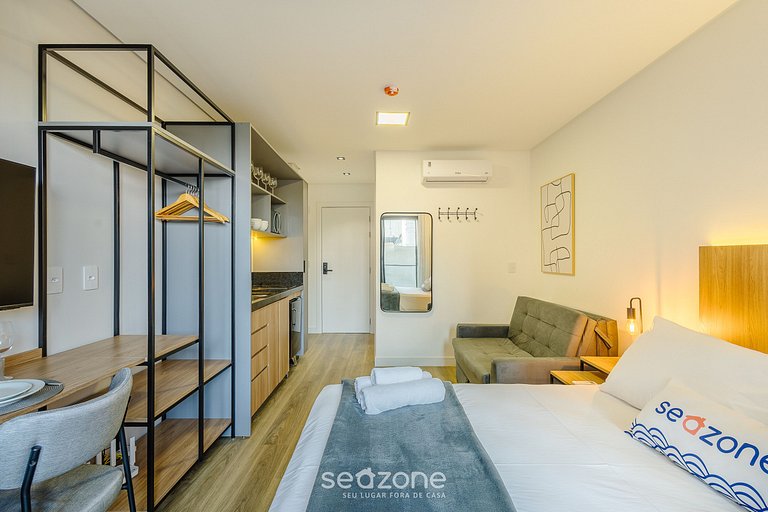 Studio próx. do Beto Carrero e 50m do mar PSOB0407