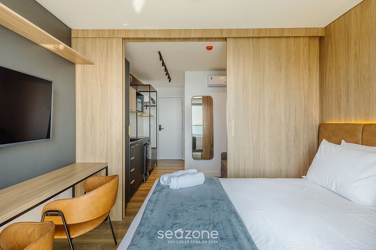 Studio a Beira-Mar em cond. c/ piscina PSO0802