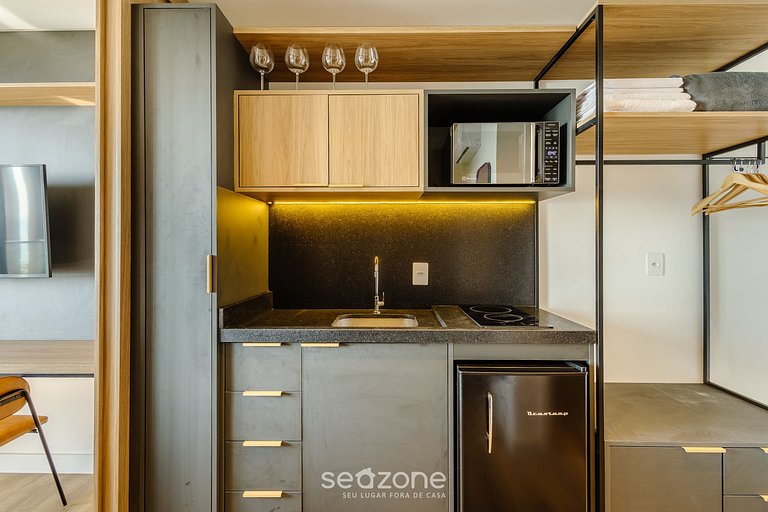 Studio a Beira-Mar em cond. c/ piscina PSO0802