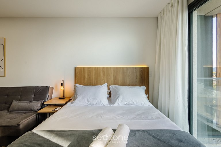 Estúdio Vista Lateral Mar 50m da Praia PSO1005