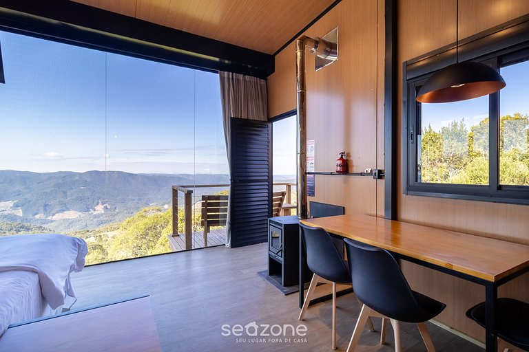 Cabana romântica com vista na serra VST037