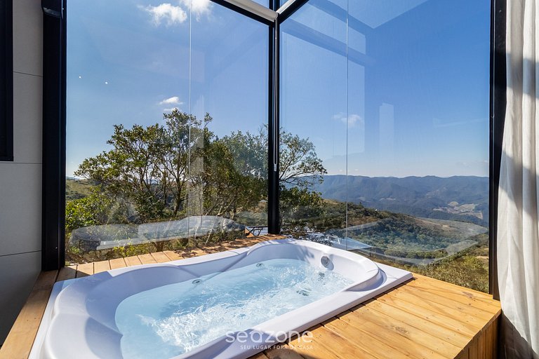 Cabana romântica com vista na serra VST037