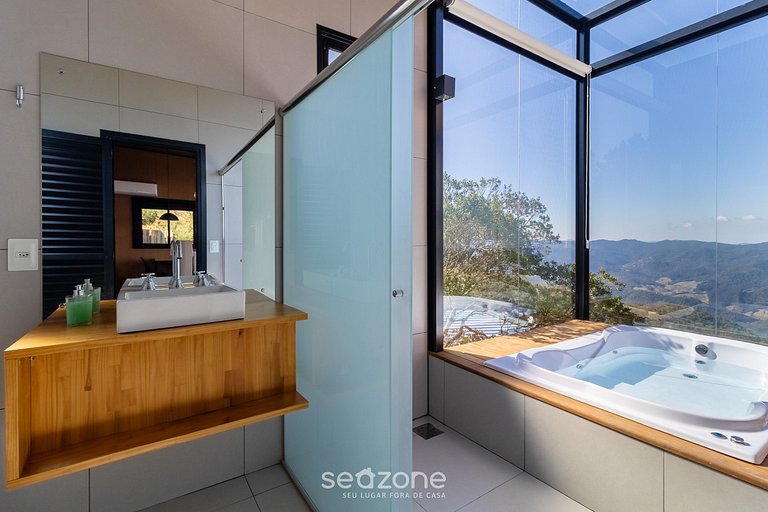 Cabana romântica com vista na serra VST037