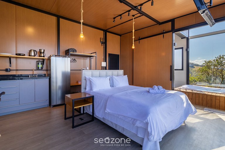 Cabana romântica com vista na serra VST037