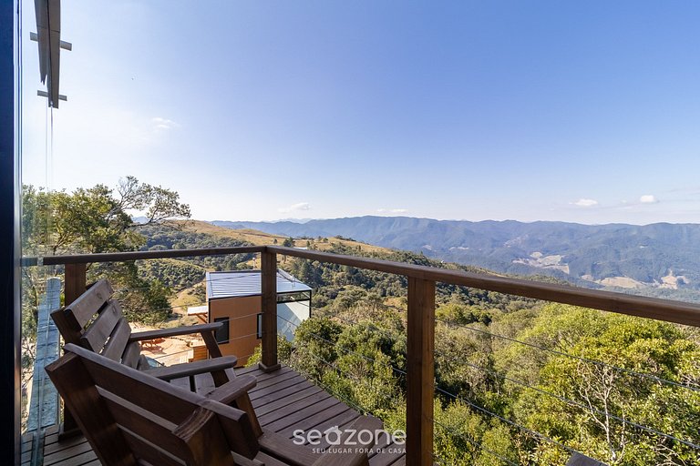 Cabana romântica com vista na serra VST037