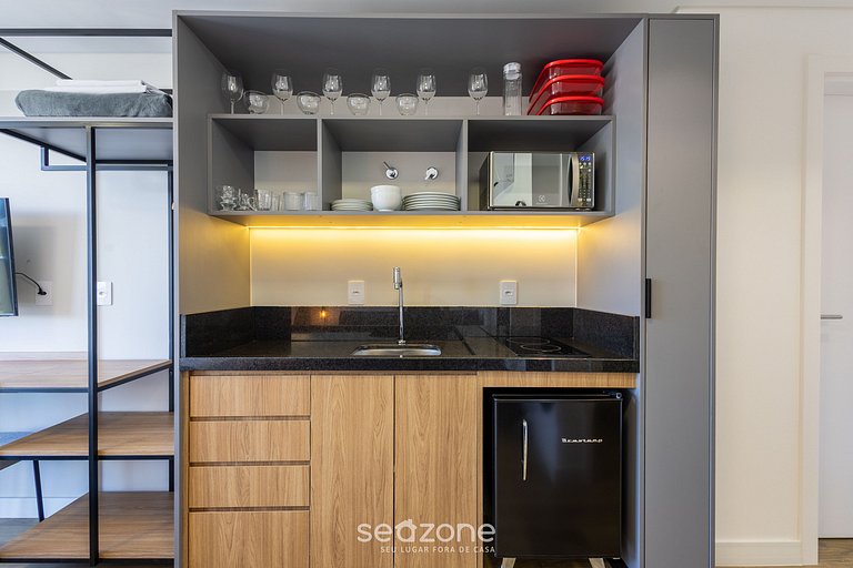 Studio con balcón a pasos del mar, Penha PSOA1101