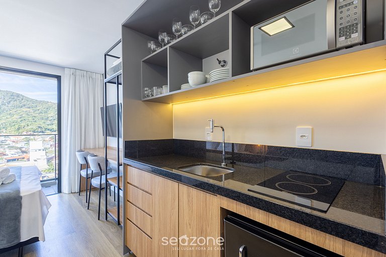 Studio c/ varanda a passos do mar, Penha PSOA1101