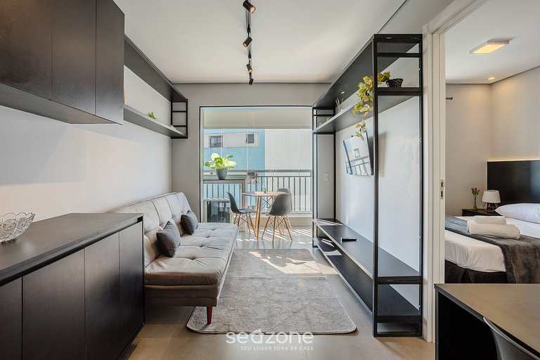 Apto con Balcón Gourmet a 190m del Metro - WAL0714