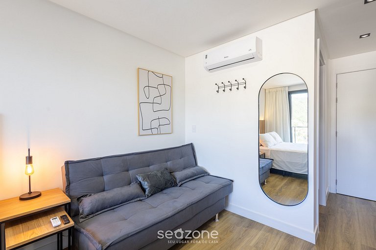 Estudio c/ vista al mar y balcón, Penha - PSOB1101