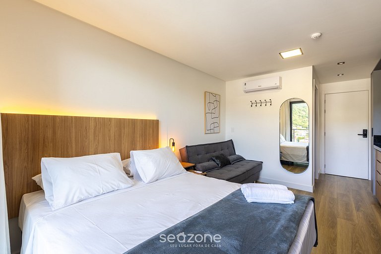 Studio c/ vista mar e varanda, Penha - PSOB1101