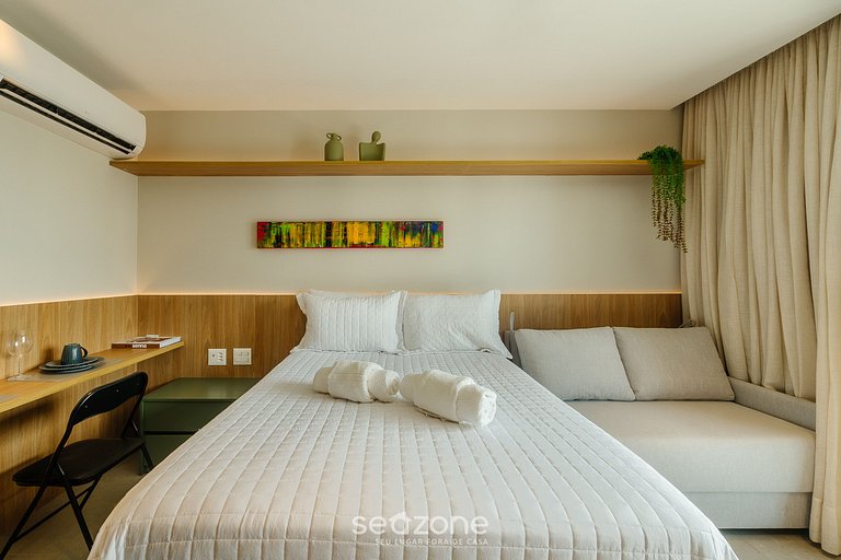 Estudio en Cond. con piscina LIV1605