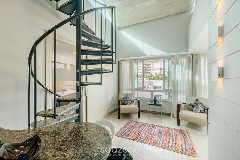 Apto c Jacuzzi y Vista Mar en Rio Vermelho ENC0307