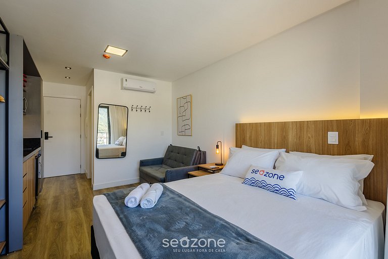 Studio a 50m da Praia c/ vista e varanda PSOA0912