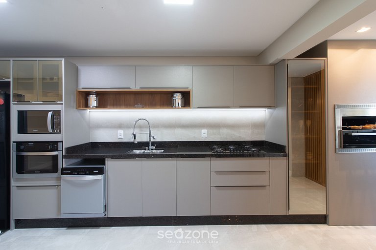 Apto c/ Churrasq. a 100m da Praia DON0504