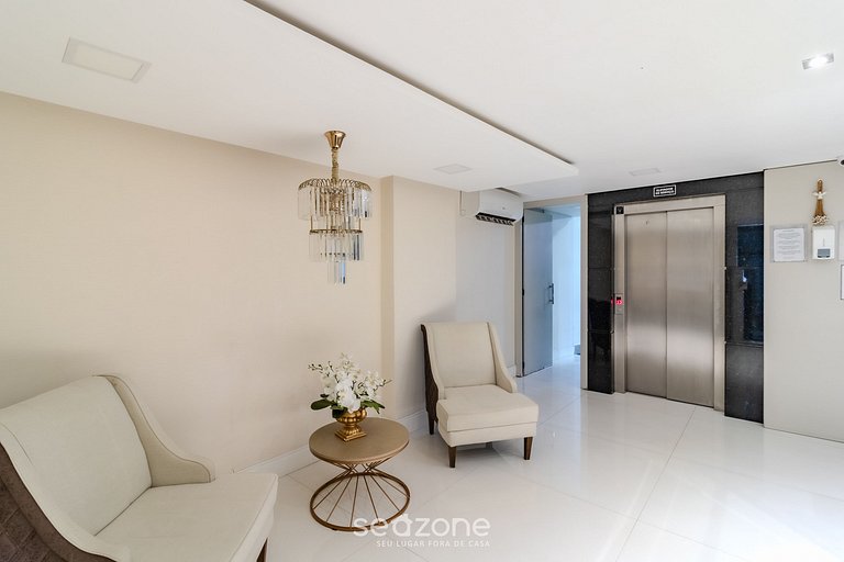 Apto c/ Churrasq. a 100m da Praia DON0504