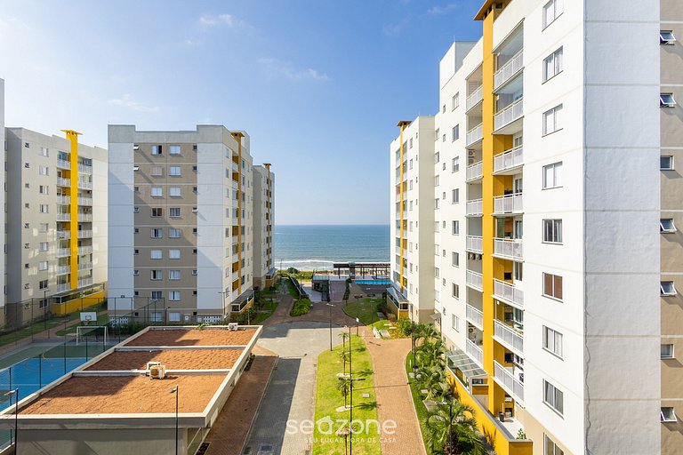 Apto c/ churrasq. e vista mar, Barra Velha VAC0906