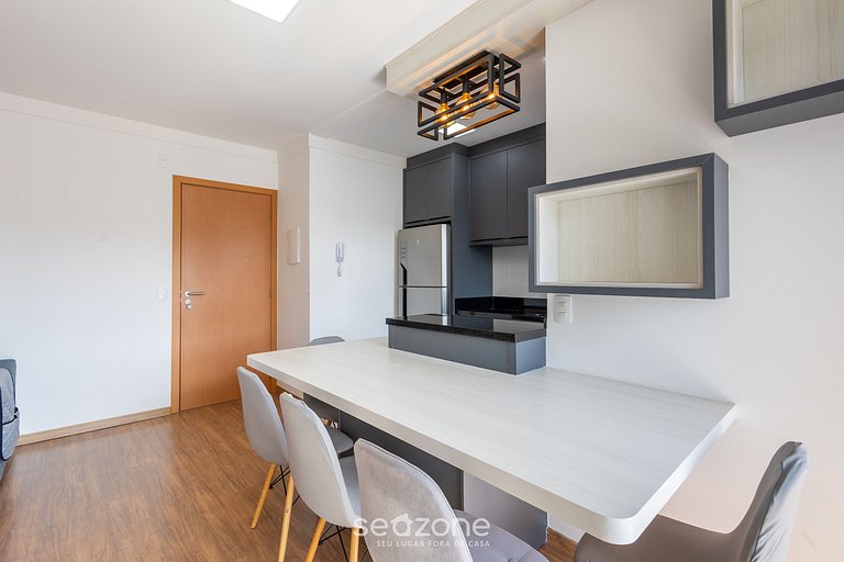 Apto c/ parrilla y vista al mar VAC0906