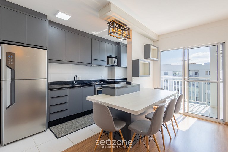 Apto c/ churrasq. e vista mar, Barra Velha VAC0906