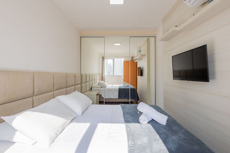 Apto c/ parrilla y vista al mar VAC0906