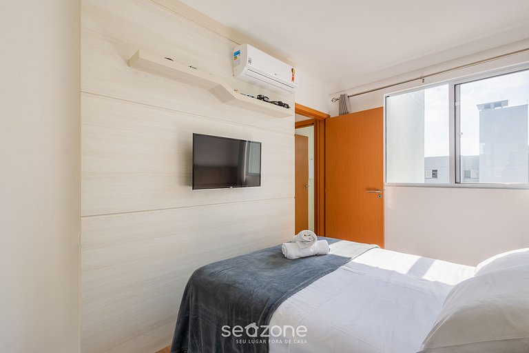 Apto c/ churrasq. e vista mar, Barra Velha VAC0906