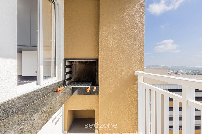 Apto c/ churrasq. e vista mar, Barra Velha VAC0906