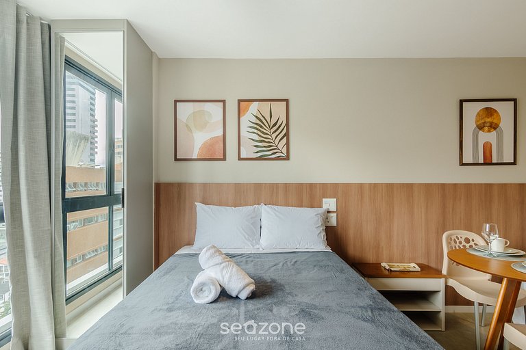 Estudio cerca del mar en cond. c/ piscina LIV0810