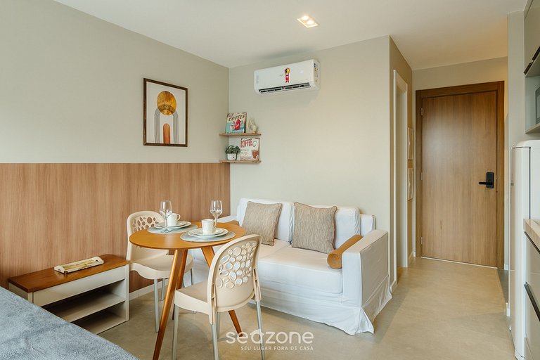 Estudio cerca del mar en cond. c/ piscina LIV0810