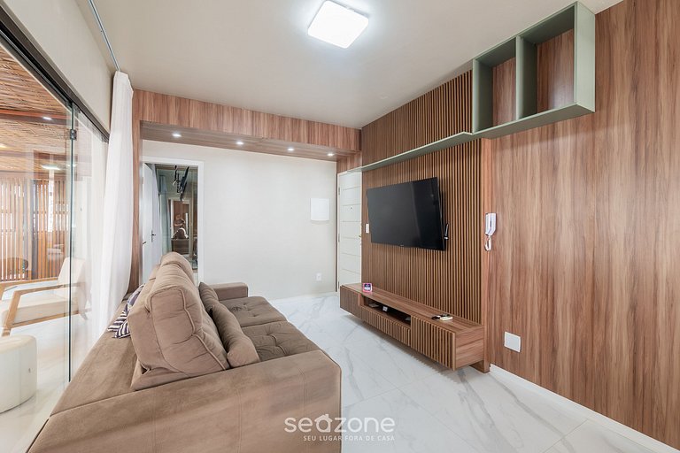 Apartamento c/ Varanda e Churrasq. CEZ0801