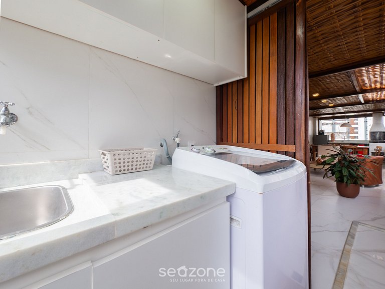 Apartamento c/ Varanda e Churrasq. CEZ0801